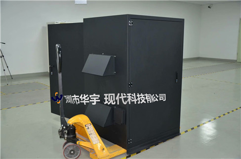 我司21號發貨浙江，為浙江某公司提供定製款恒溫恒濕戶外投影儀安裝櫃(圖1)
